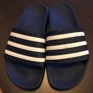 Adidas Slides - Navy